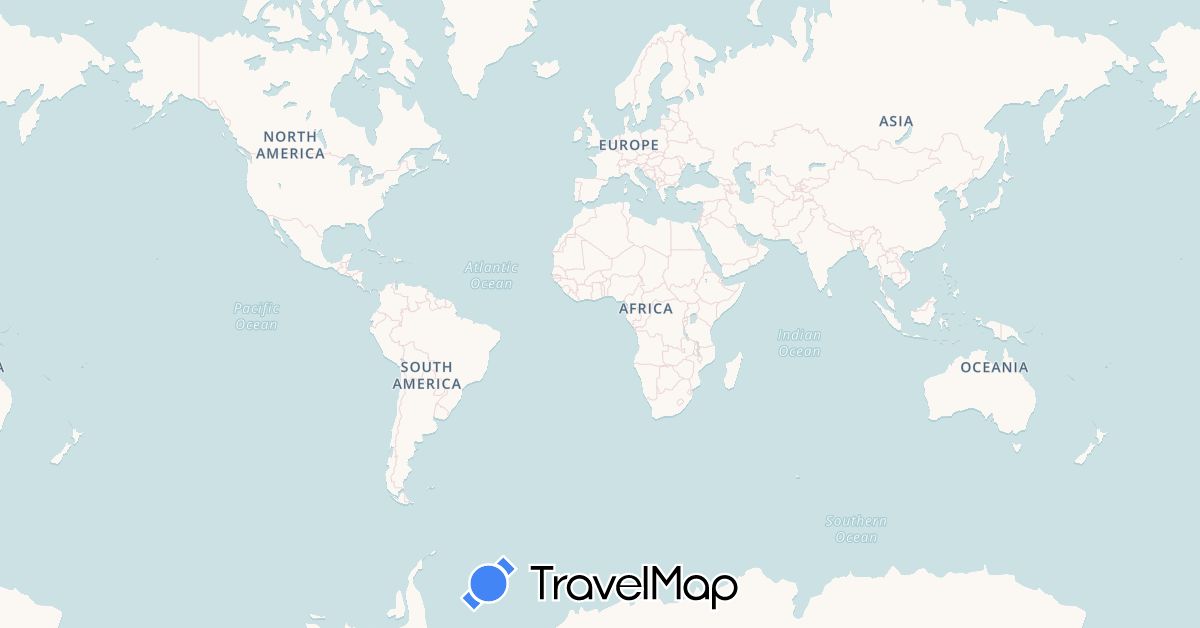 TravelMap itinerary: driving in Italy (Europe)